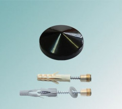 Держатель 5.01Д, D=22мм, S=6-8мм, черный глянец, -