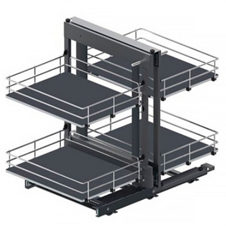 Волшебный уголок MAXIMA SILVA Corner Comfort, 800мм, правый, с доводчиком, хром/графит, Rejs